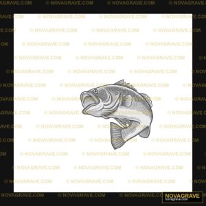 Jumping Bass Fish DTF Design PNG - Outdoor Adventure Graphic