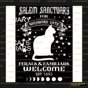 Salem Sanctuary Wayward Cats DTF Design SVG PNG DXF