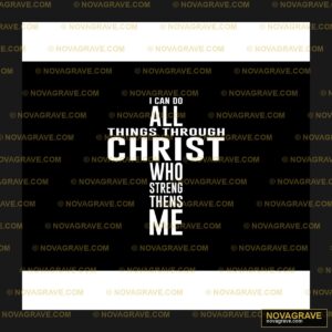 Christian Cross DTF Design SVG I Can Do All Things Through Christ