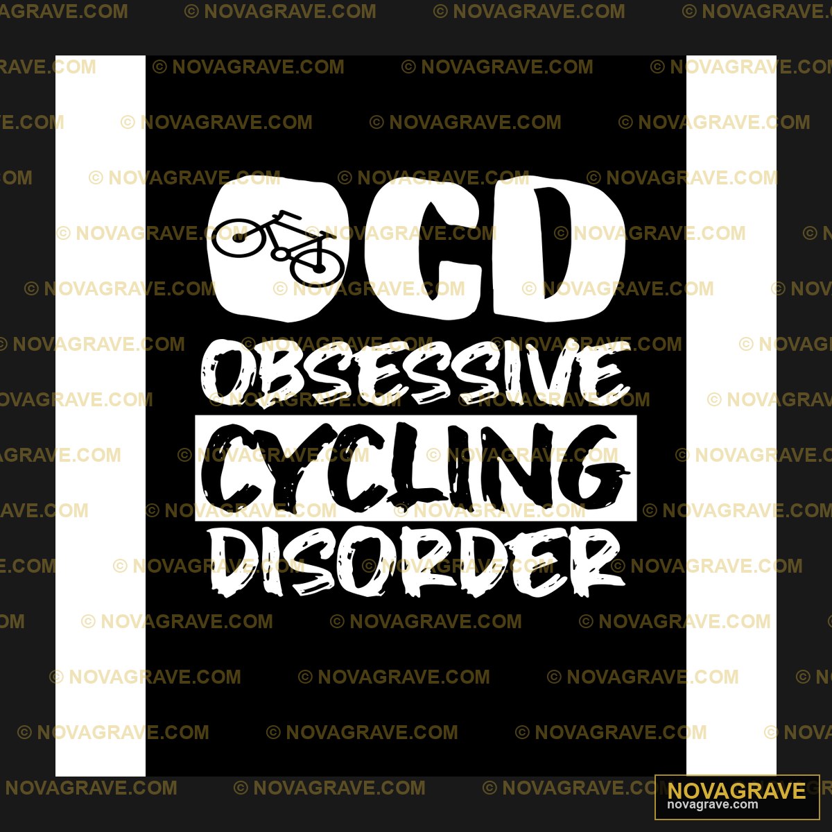 OCD Obsessive Cycling Disorder Bicycle DTF Design SVG