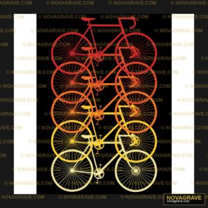 Retro Bicycle Stack DTF Design SVG | Sports & Fitness