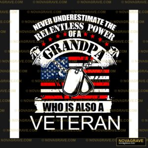 Grandpa Veteran DTF Design SVG PNG DXF - Patriotic American Flag