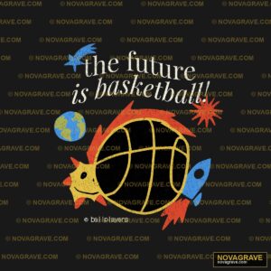 A Basketball Ball With The Wordsthe Future Is Streetwear Urban 2 DTF Design