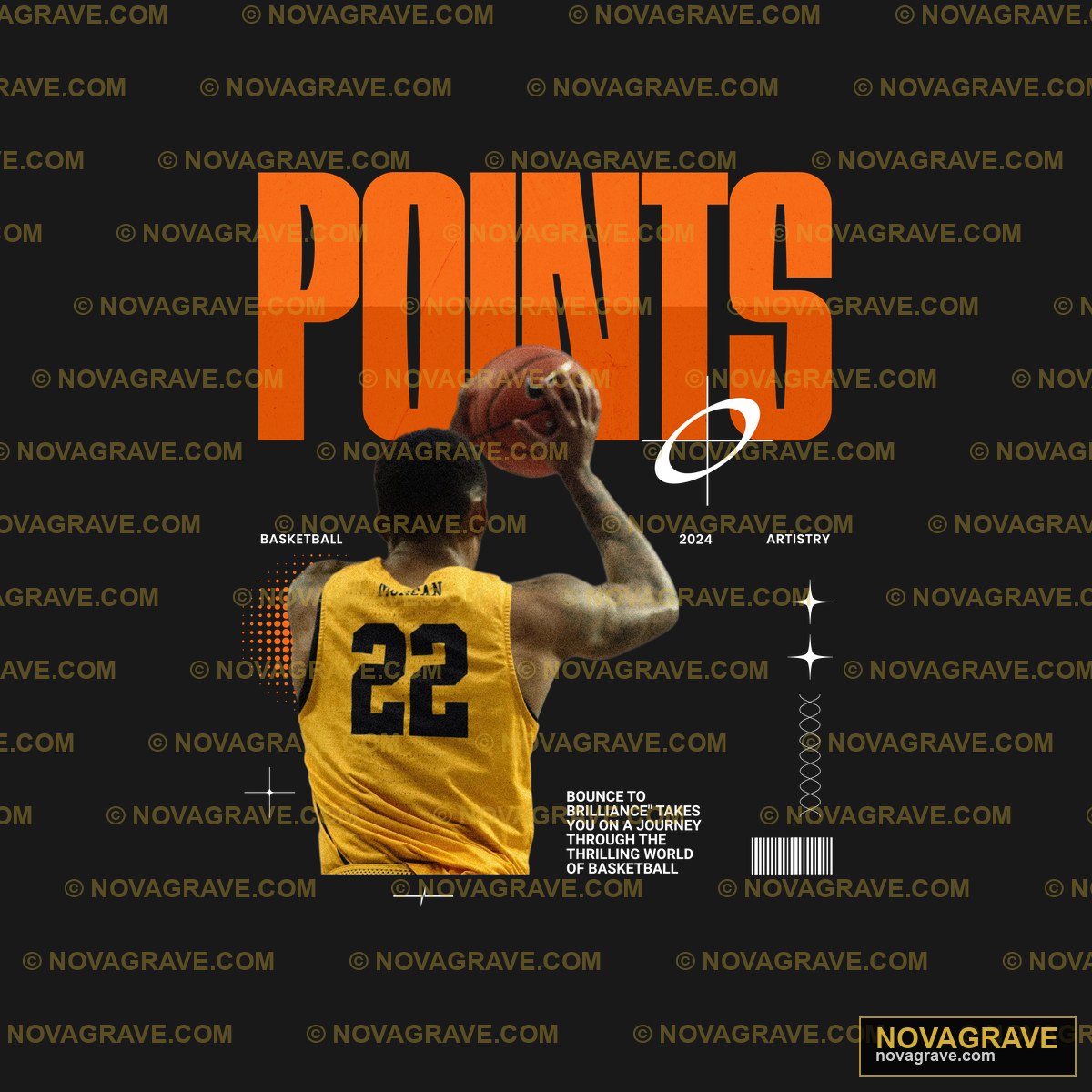 Basketball Points DTF Design SVG PNG DXF for Streetwear