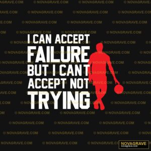 A Basketball Player With The Words I Cant Fai Streetwear Urban - DTF Transfer Design