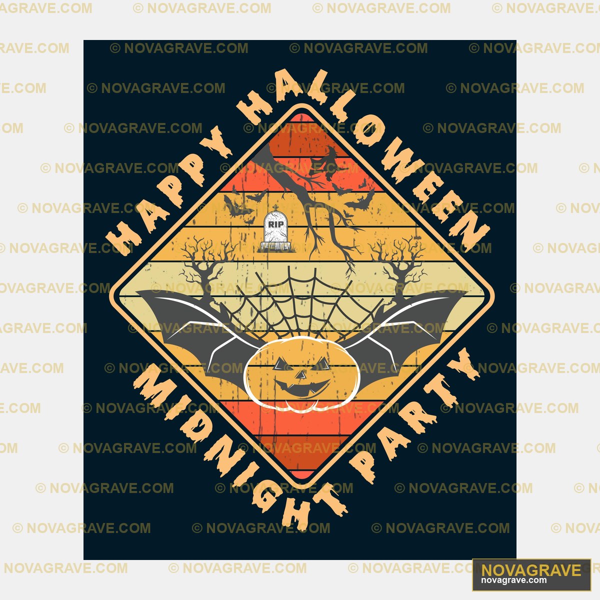 A Bat With A Halloween Pumpkin On It Seasonal Holiday - DTF Ontwerp