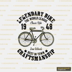A Bicycle With A Skull On The Front Wheel Streetwear Urban - Design DTF