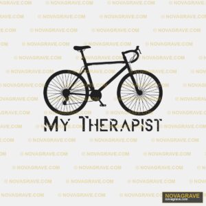 A Bicycle With The Words My Therapist On It Music Culture - DTF Transfer Design
