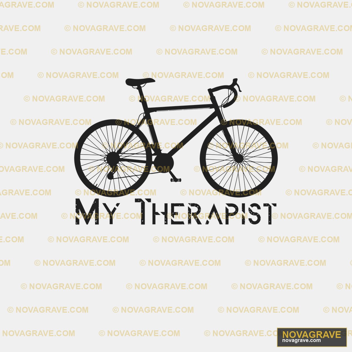 A Bicycle With The Words My Therapist On It Music Culture - Design DTF