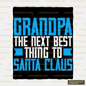 A Black And Blue Poster With The Words Grandp Family Kids DTF Design
