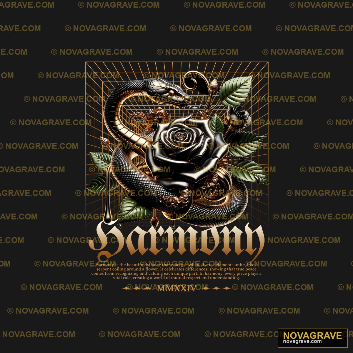 A Black And Gold Poster With A Snake Animals Wildlife 2 - DTF Ontwerp