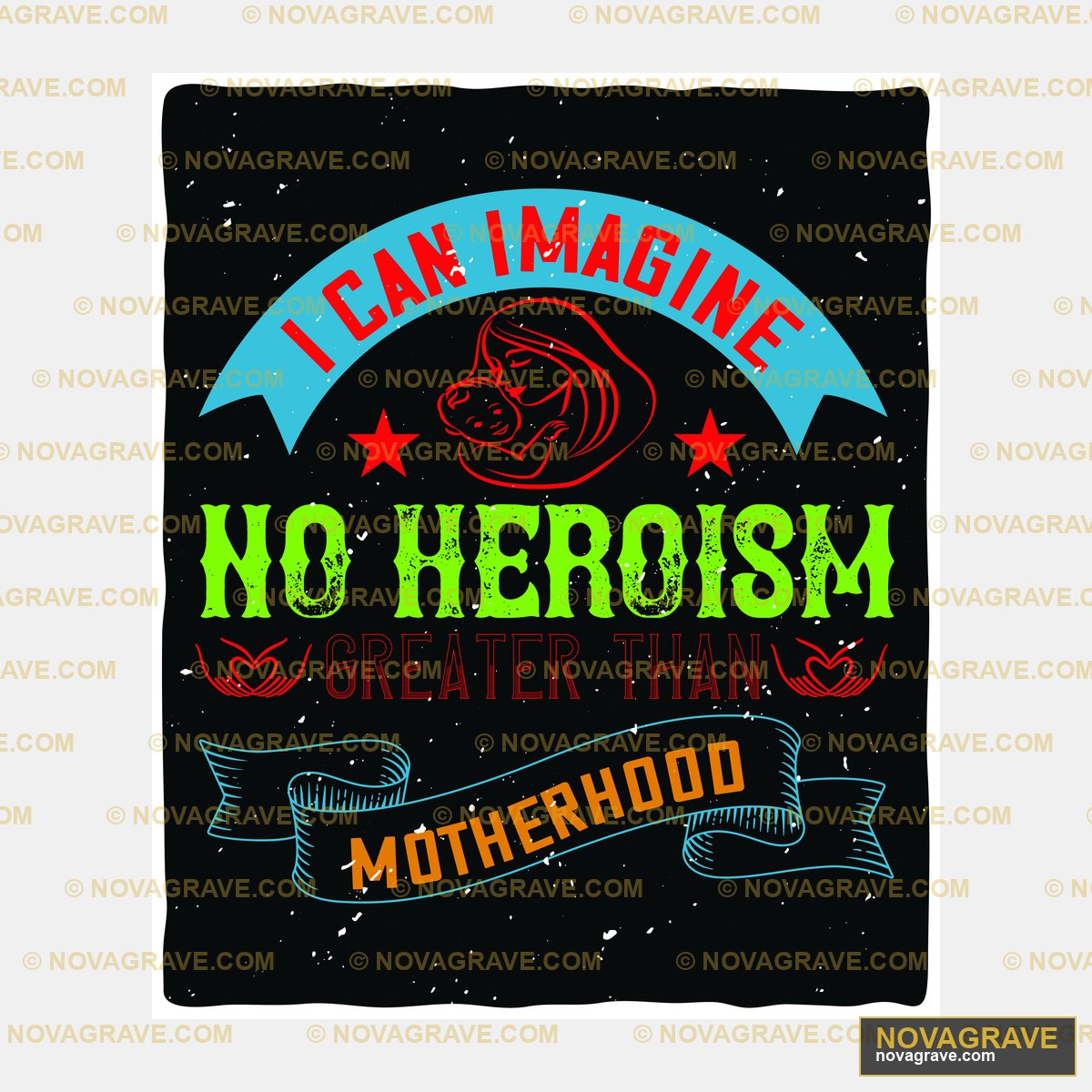 A Black And Red Poster With The Words No Hero Typography Slogans - DTF Transfer Design