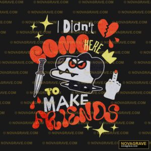 A Black And Red Shirt With A Cartoon Characte Other Designs - DTF Ontwerp