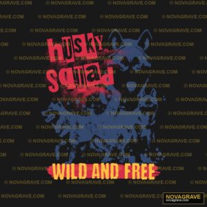 A Black And Red Shirt With A Wolf On It Animals Wildlife - DTF Transfer Design