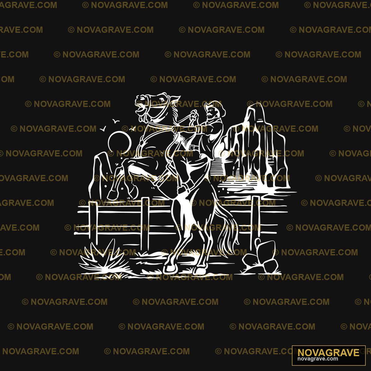 A Black And White Illustration Of A Man And W Other Designs - DTF Transfer Design