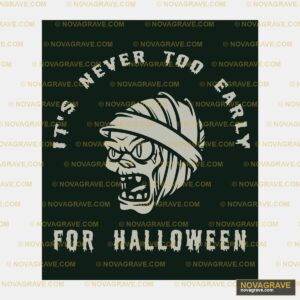 A Black And White Image Of A Scary Face With Seasonal Holiday DTF Design