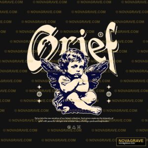 A Black And White Image Of An Angel With The Religious Spiritua - DTF Transfer Design