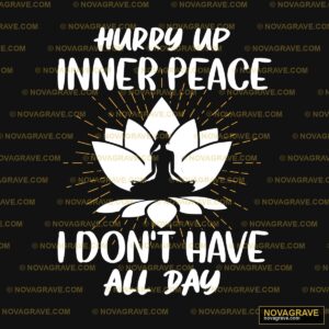A Black And White Image With The Words Hippie Typography Slogans - DTF Transfer Design