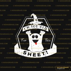 A Black And White Logo With A Ghost On It Seasonal Holiday DTF Design