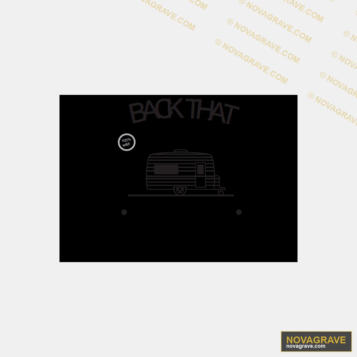 A Black And White Photo Of A Camper Other Designs - DTF Ontwerp