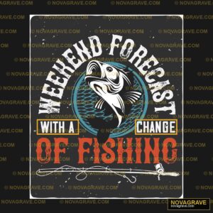 A Black And White Poster With A Fish On It Animals Wildlife 2 - Design DTF