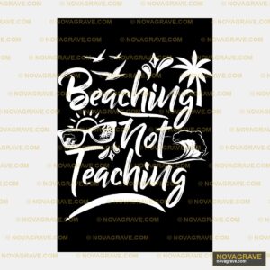 A Black And White Poster With The Words Beach Nature Botanical - Design DTF