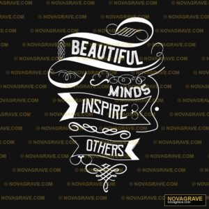 A Black And White Poster With The Words Beaut Typography Slogans - DTF Ontwerp