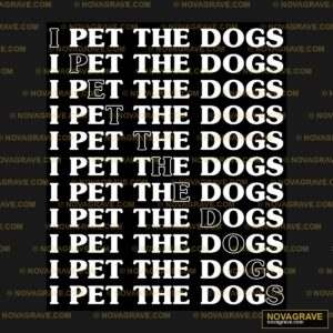 A Black And White Poster With The Words Pet T Animals Wildlife - DTF Transfer Design