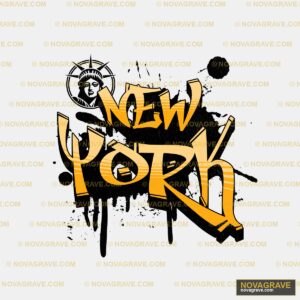 Graffiti New York Statue of Liberty DTF Design PNG SVG DXF
