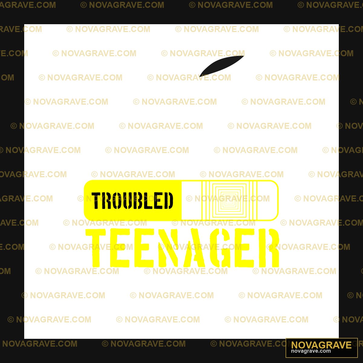 Troubled Teenager DTF Design SVG PNG DXF Stencil