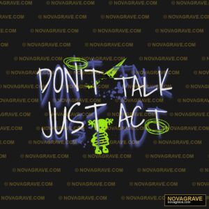 A Black Background With A Blue And Green Graf Streetwear Urban - Design DTF