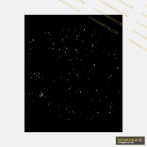 A Black Background With A Lot Of Small Green Other Designs - Design DTF