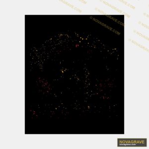 A Black Background With A Lot Of Small Red An Other Designs 2 - Design DTF