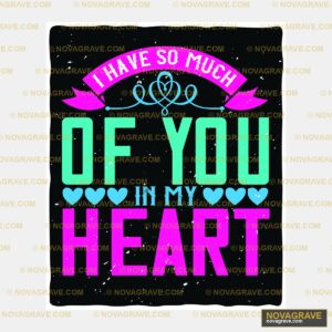 A Black Background With A Pink And Blue Heart Seasonal Holiday DTF Design