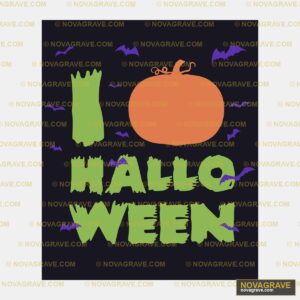 A Black Background With A Pumpkin And Bats Seasonal Holiday DTF Design