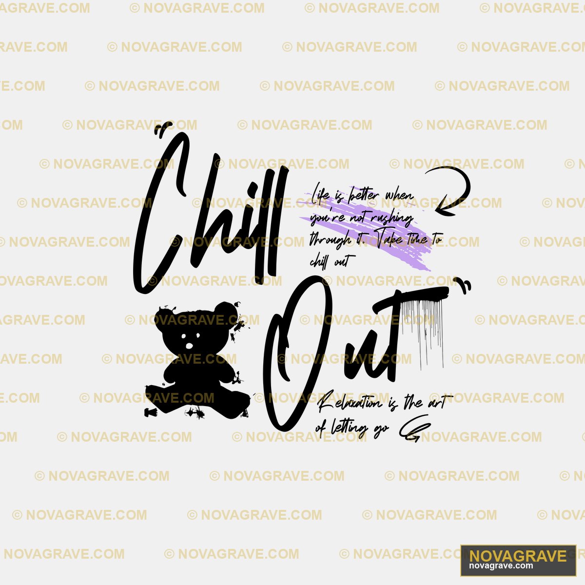 A Black Background With A Purple And White Lo Other Designs - DTF Transfer Design