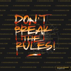 A Black Background With A Spider Web And The Typography Slogans - DTF Ontwerp