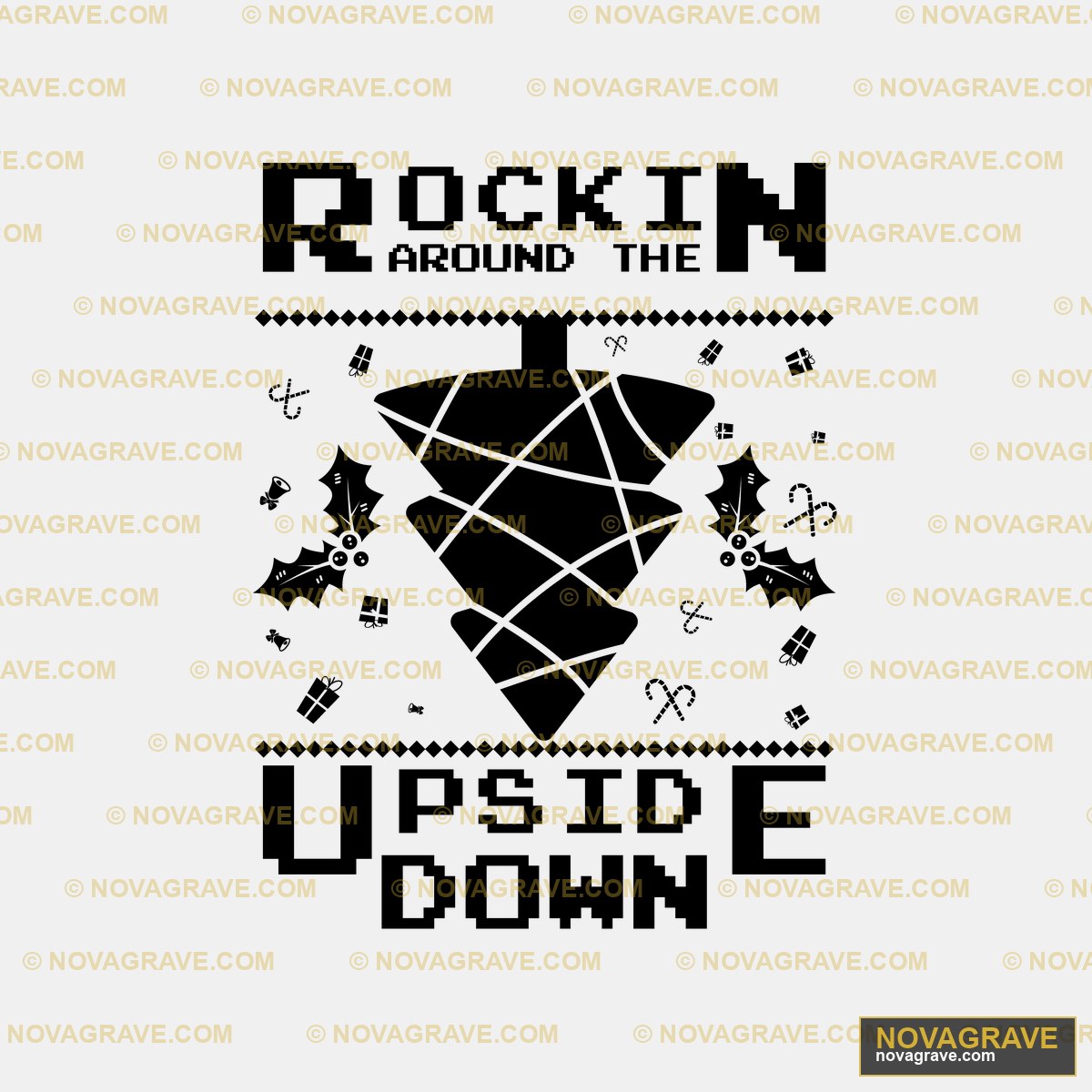 A Black Background With A White And Red Flowe Nature Botanical 45 - DTF Transfer Design