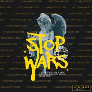 Stop Wars Angel Globe DTF Design PNG SVG DXF