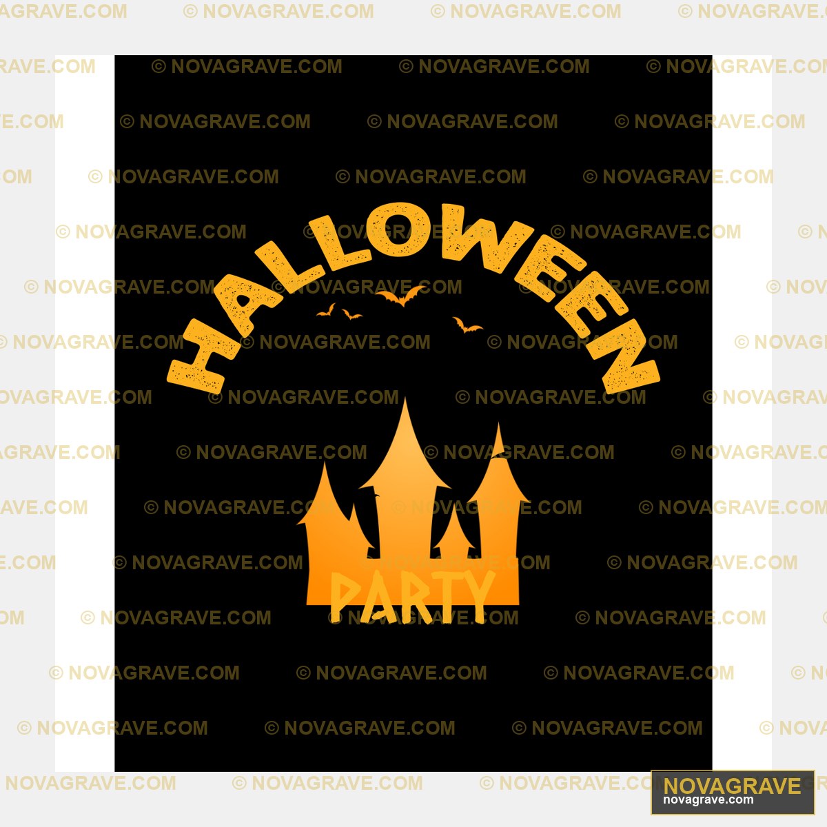 A Black Background With A Yellow Halloween Ca Seasonal Holiday - DTF Transfer Design