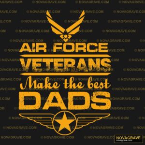 A Black Background With An Orange And Yellow Patriotic Military DTF Design