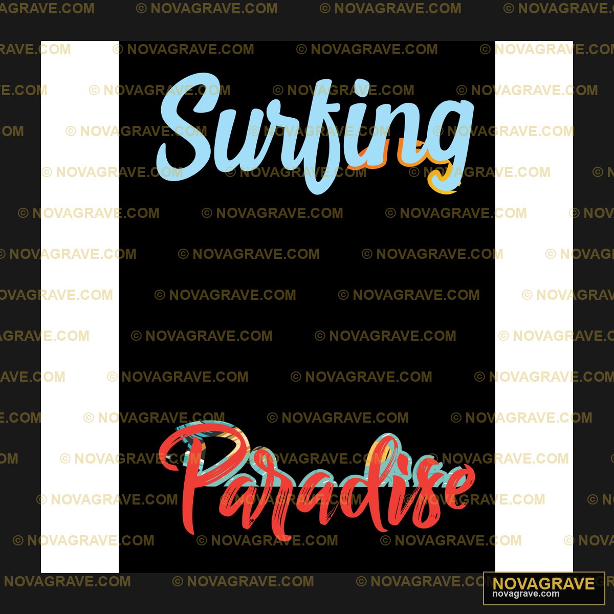 A Black Background With The Words Surfing Par Sports Fitness 2 - DTF Ontwerp