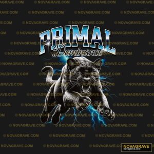 A Black Panther With The Word Dtf Design Dtf Other Designs - Design DTF