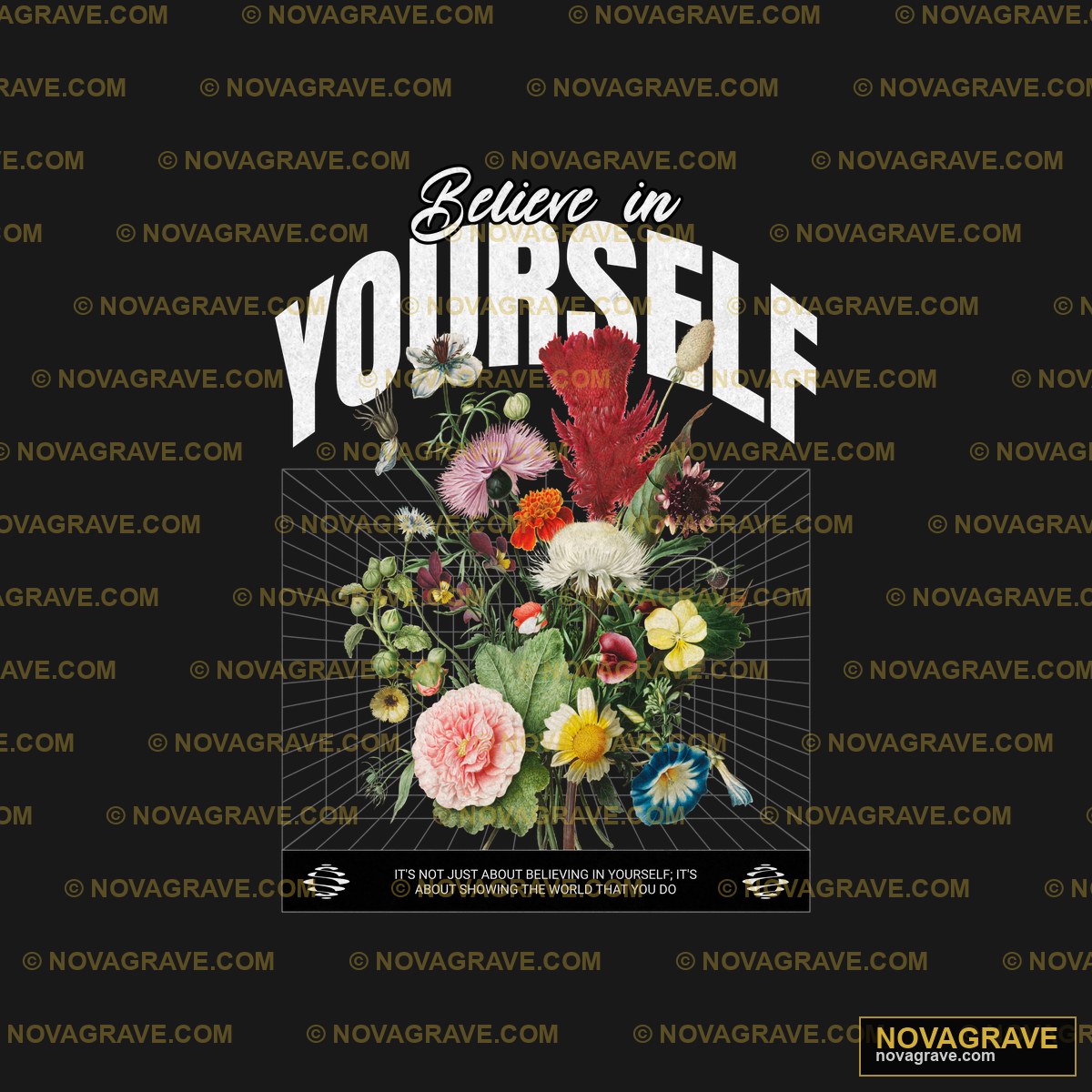 A Black Poster With Flowers And The Wordsstil Nature Botanical - DTF Transfer Design