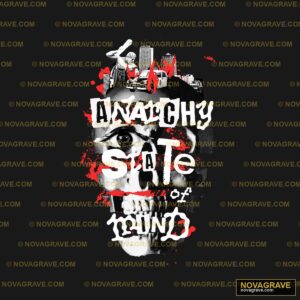 A Black Shirt With A Skull And A Red Paint Sp Streetwear Urban - Design DTF