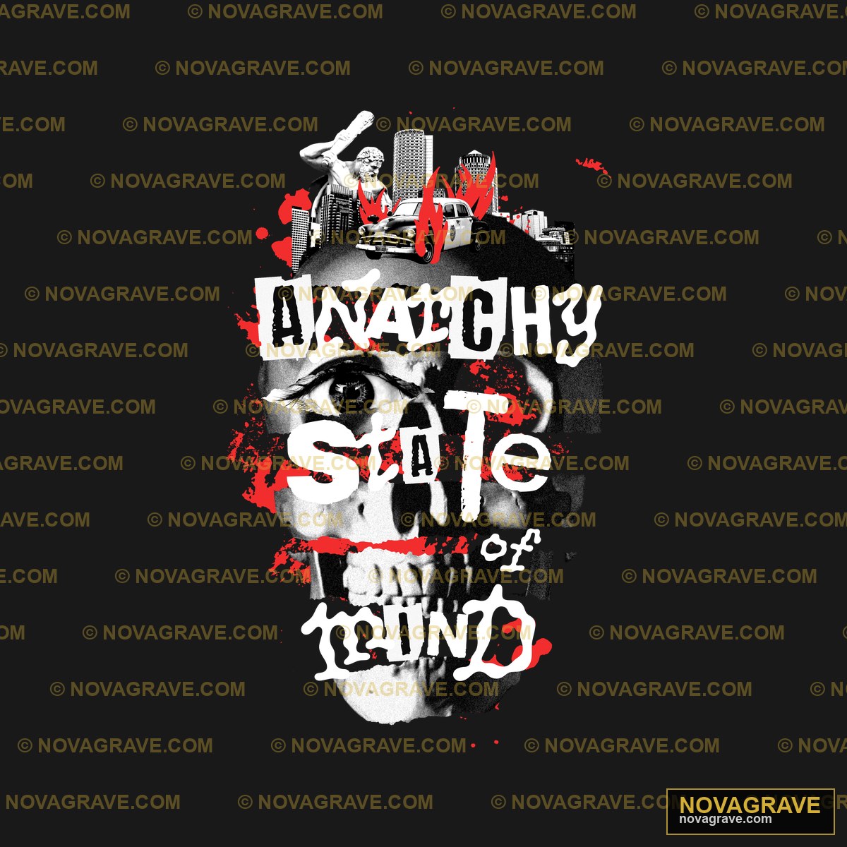 A Black Shirt With A Skull And A Red Paint Sp Streetwear Urban - Design DTF