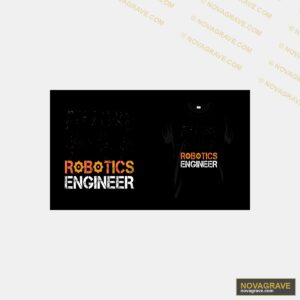 A Black Shirt With The Words Robotics Enginee Professions DTF Design