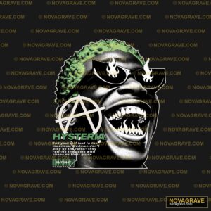 Anarchy Symbol & Fiery Glasses DTF Design PNG - Rebellion Style