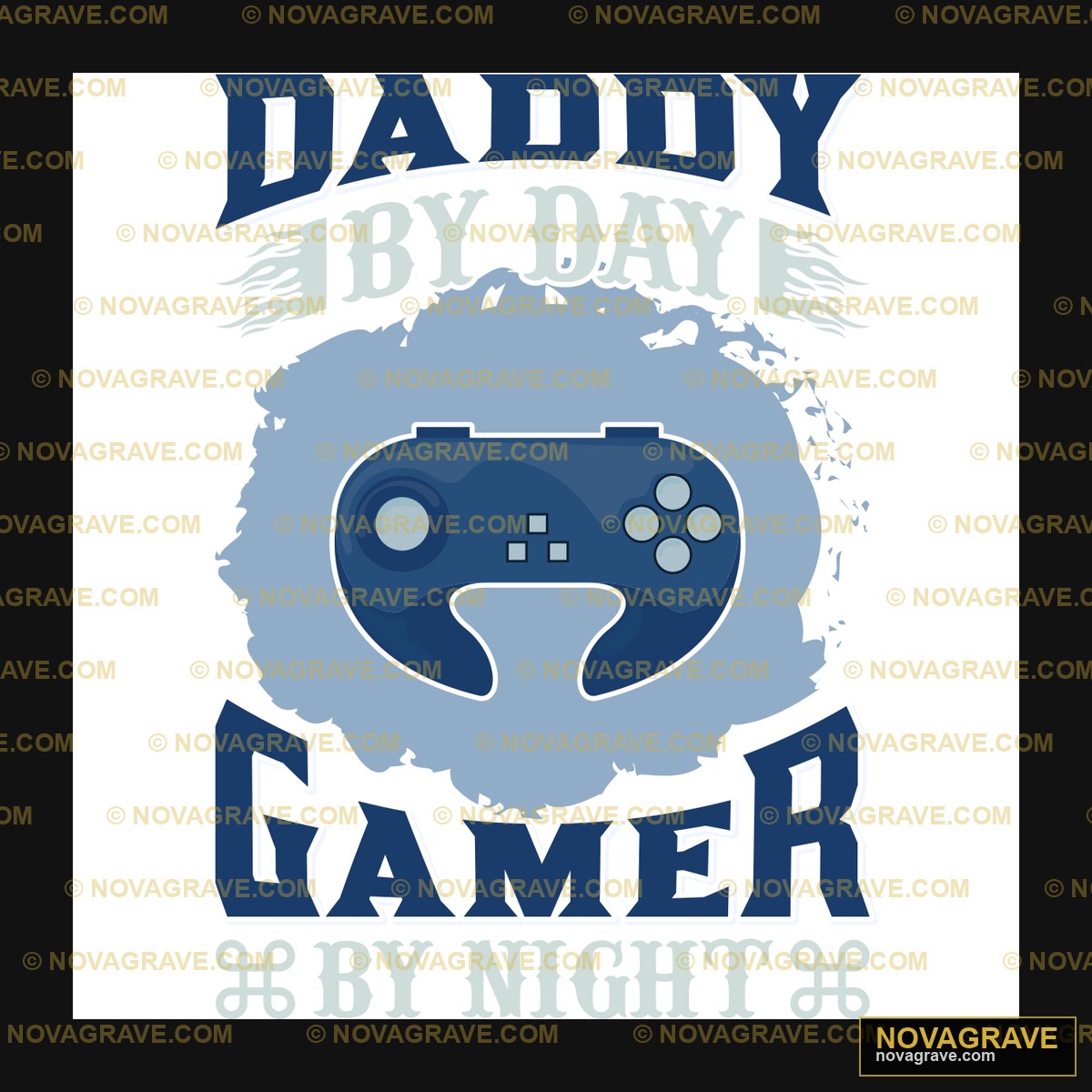 A Blue And White Logo With The Words Baby Gam Family Kids - Design DTF