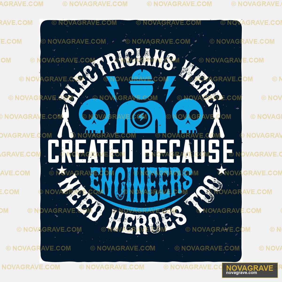 A Blue And White Logo With The Words Electric Typography Slogans - DTF Ontwerp